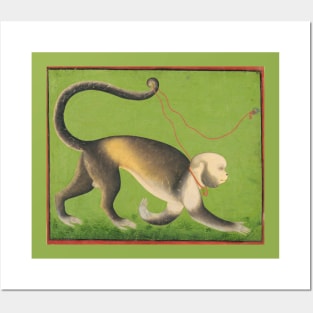 Indian Art: A Monumental Portrait of a Monkey Posters and Art